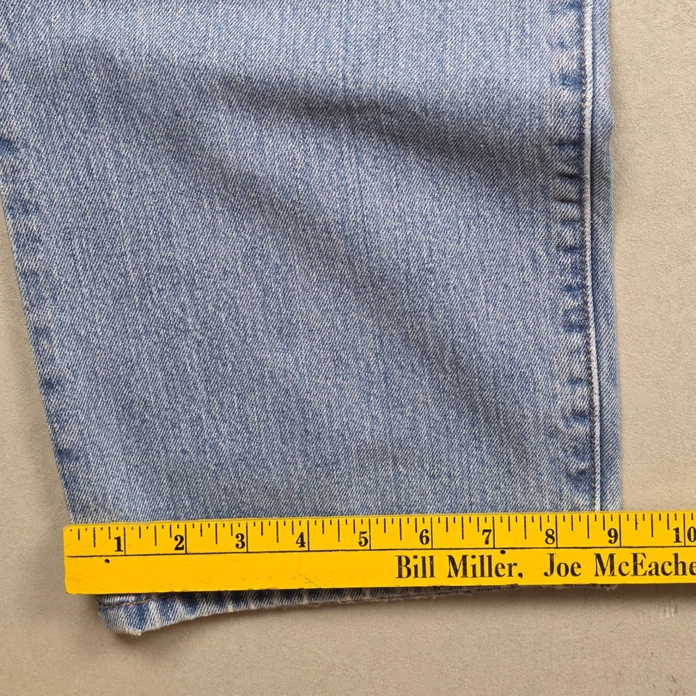 Levi Strauss Co Mens Jeans 501 Button Fly Blue Light Wash Y2K Distressed 38x32 - Picture 10 of 14